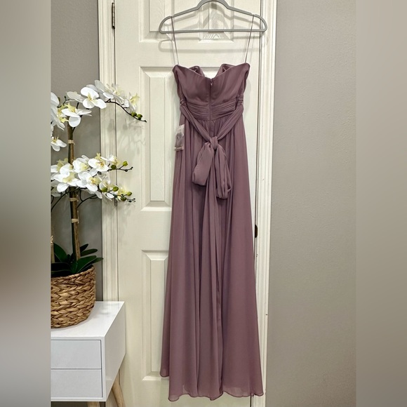 SOLD Birdy Grey Grace Convertible Dress Chiffon Dark Mauve Formal Bridesmaid - Picture 10 of 12